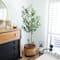 Artificial Minimalist Olive Tree in White Decorative Planter